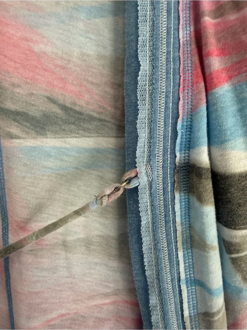 ALO Yoga Multicolor Striped Open Cardigan in Blue, Pink, Gray Size Medium